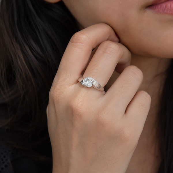 Aurielle Halo CZ Ring