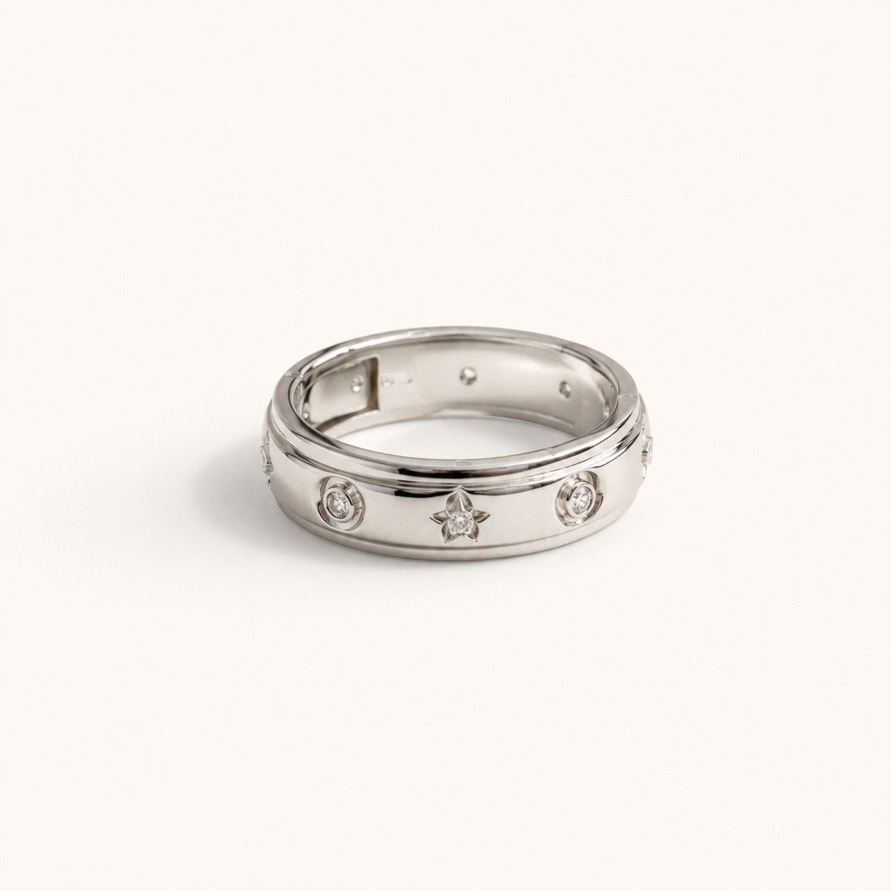 Celestia Starburst Band Ring