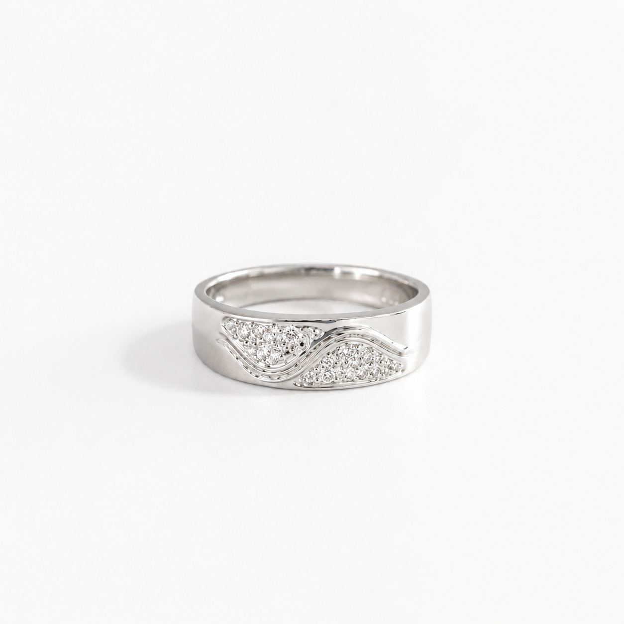 Celestia Wave CZ Ring