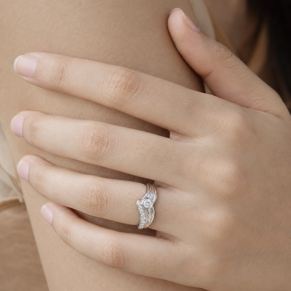 Aurielle Wave CZ Ring
