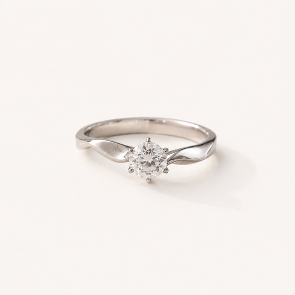 Celestia Solitaire CZ Ring