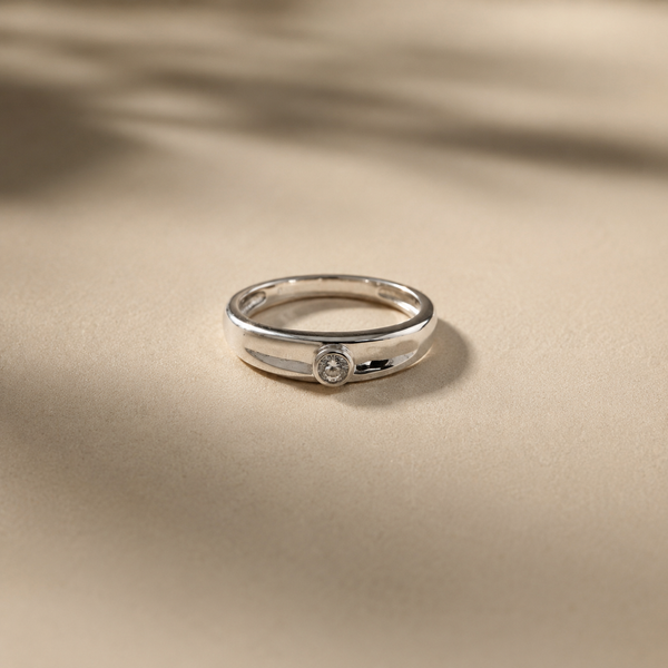 Elara Bezel Solitaire Ring