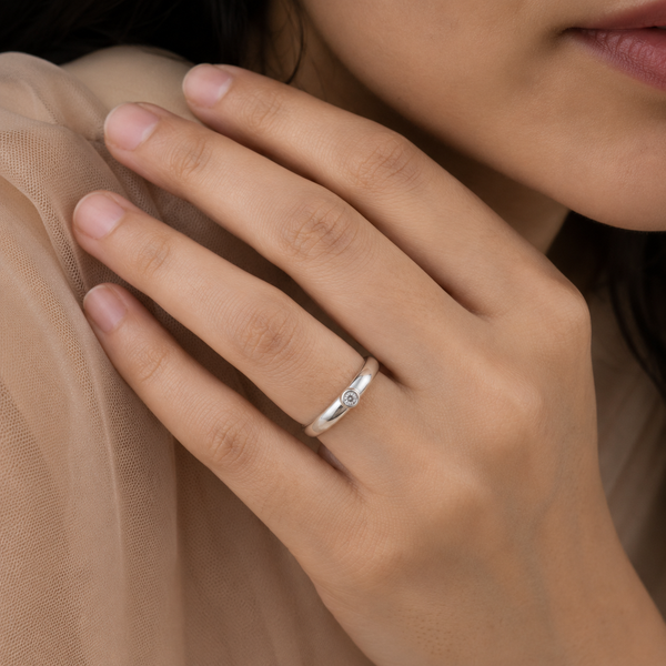 Elara Bezel Solitaire Ring