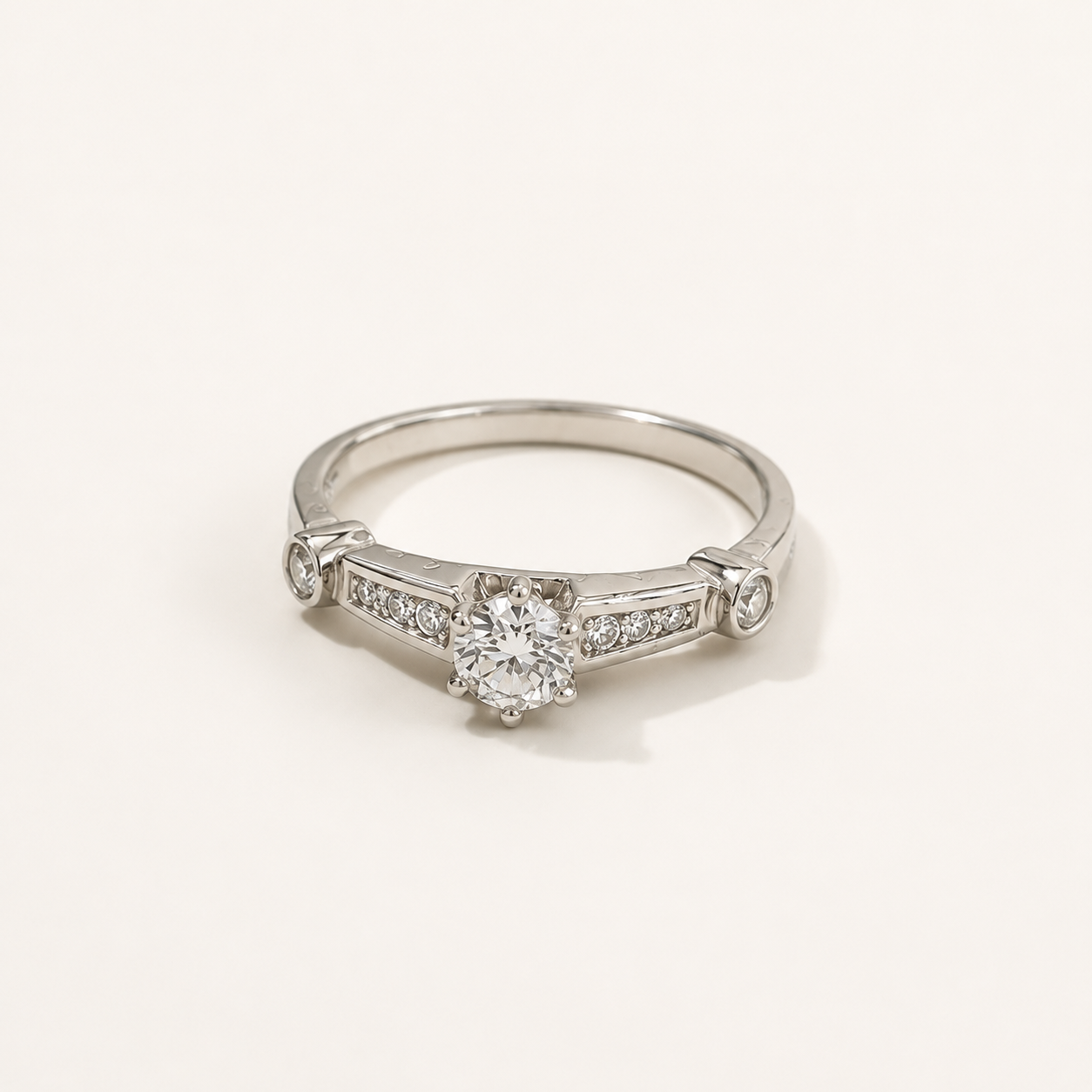 Celestia Vintage Solitaire Ring