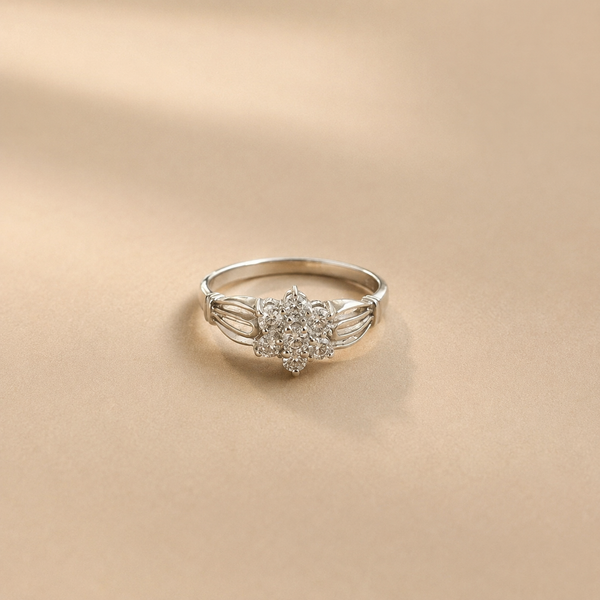 Starlight Cluster CZ Ring