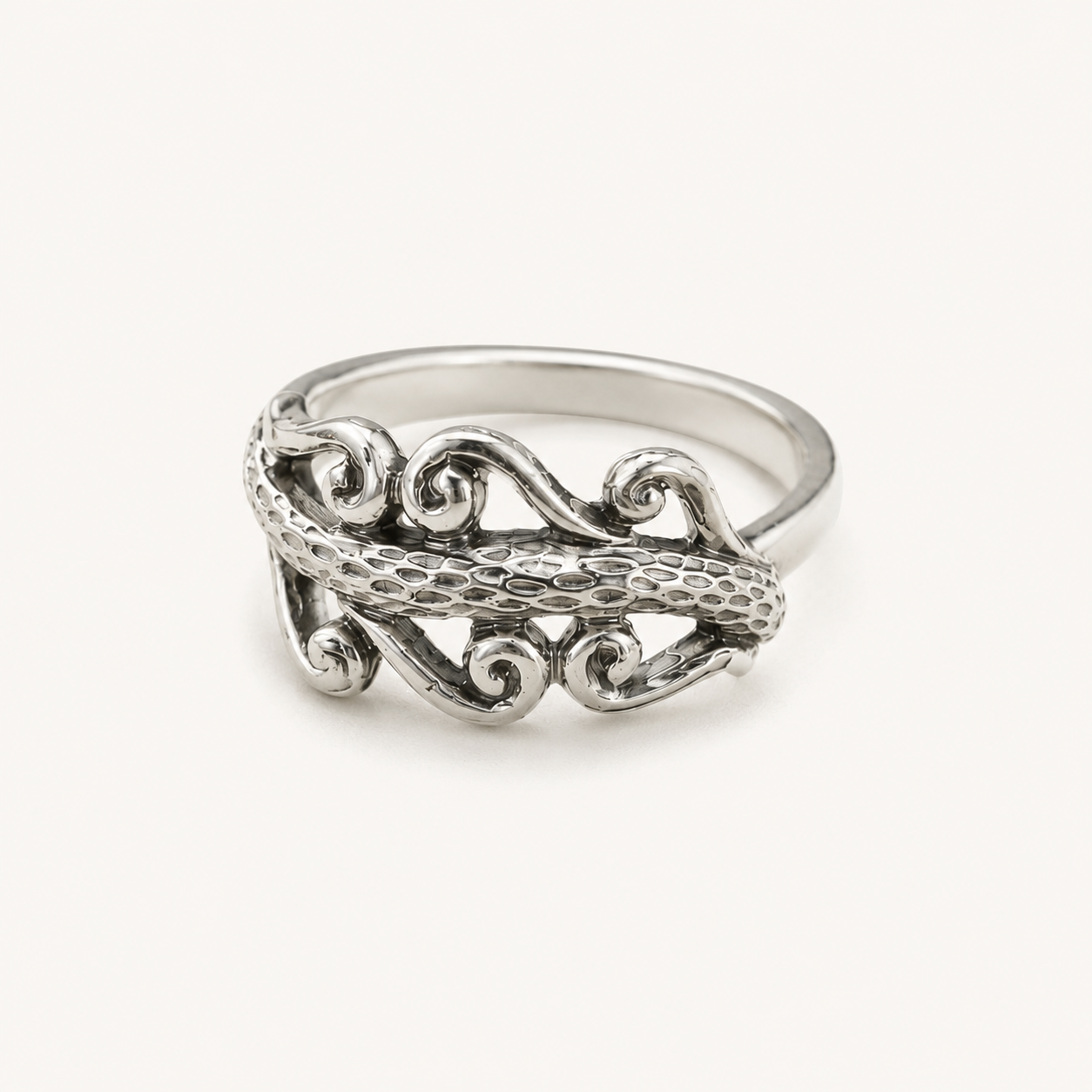 Ocean Wave Statement Ring