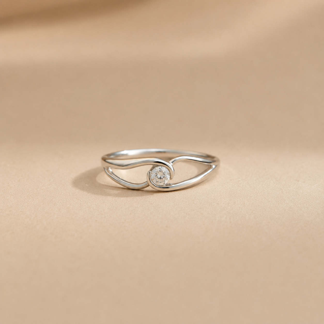 Celestial Orbit Solitaire Ring