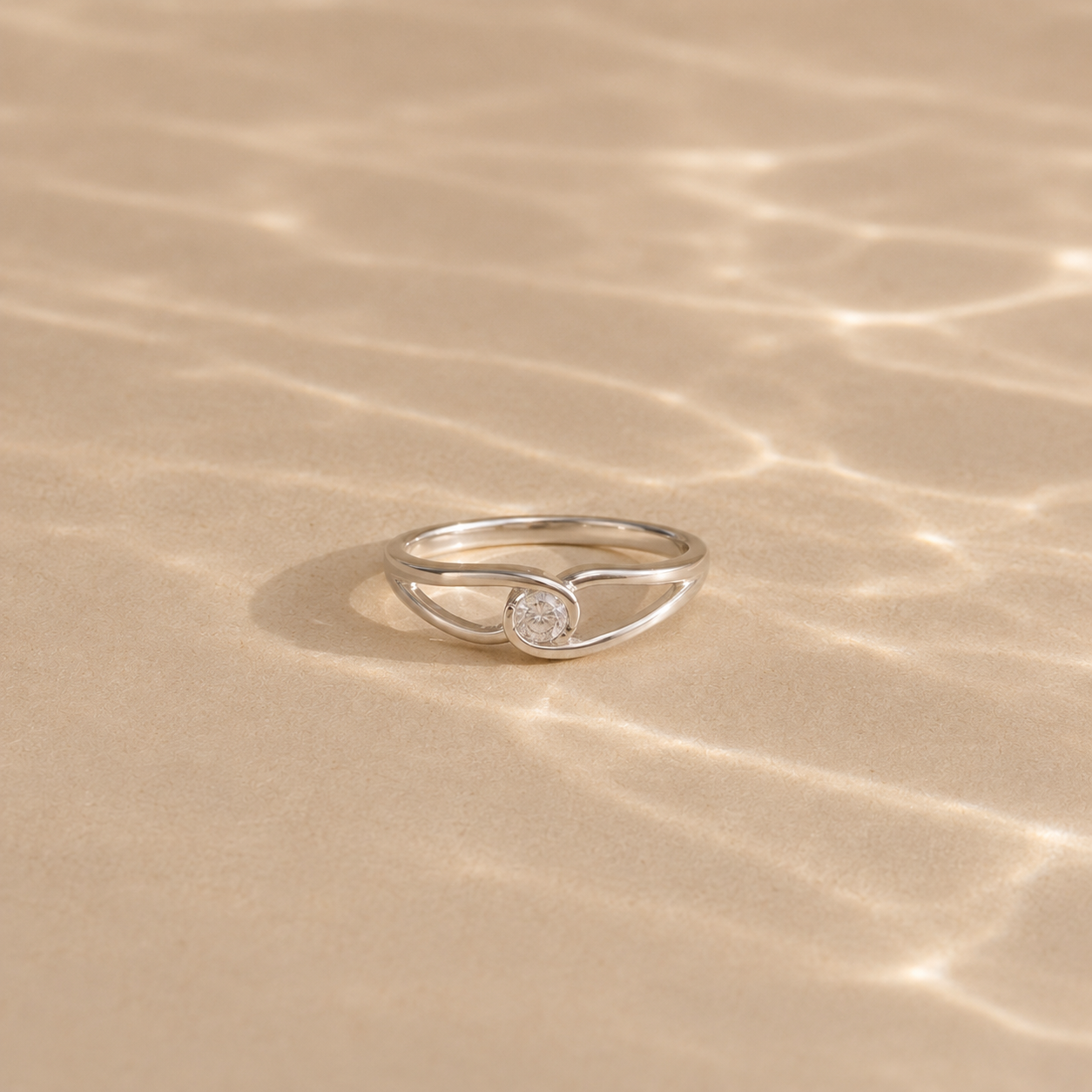 Celestial Orbit Solitaire Ring