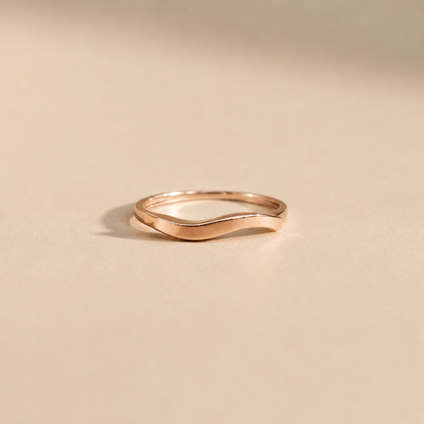 Wave Contour Stacking Ring