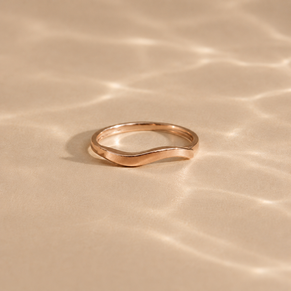 Wave Contour Stacking Ring