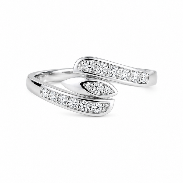 Marquise Wrap CZ Open Ring