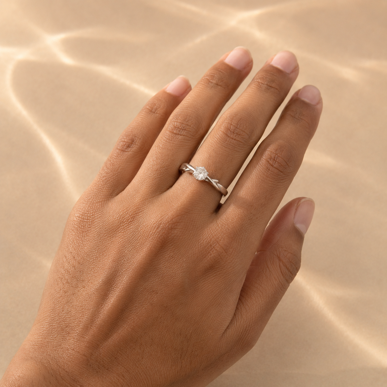 Willow Solitaire Ring