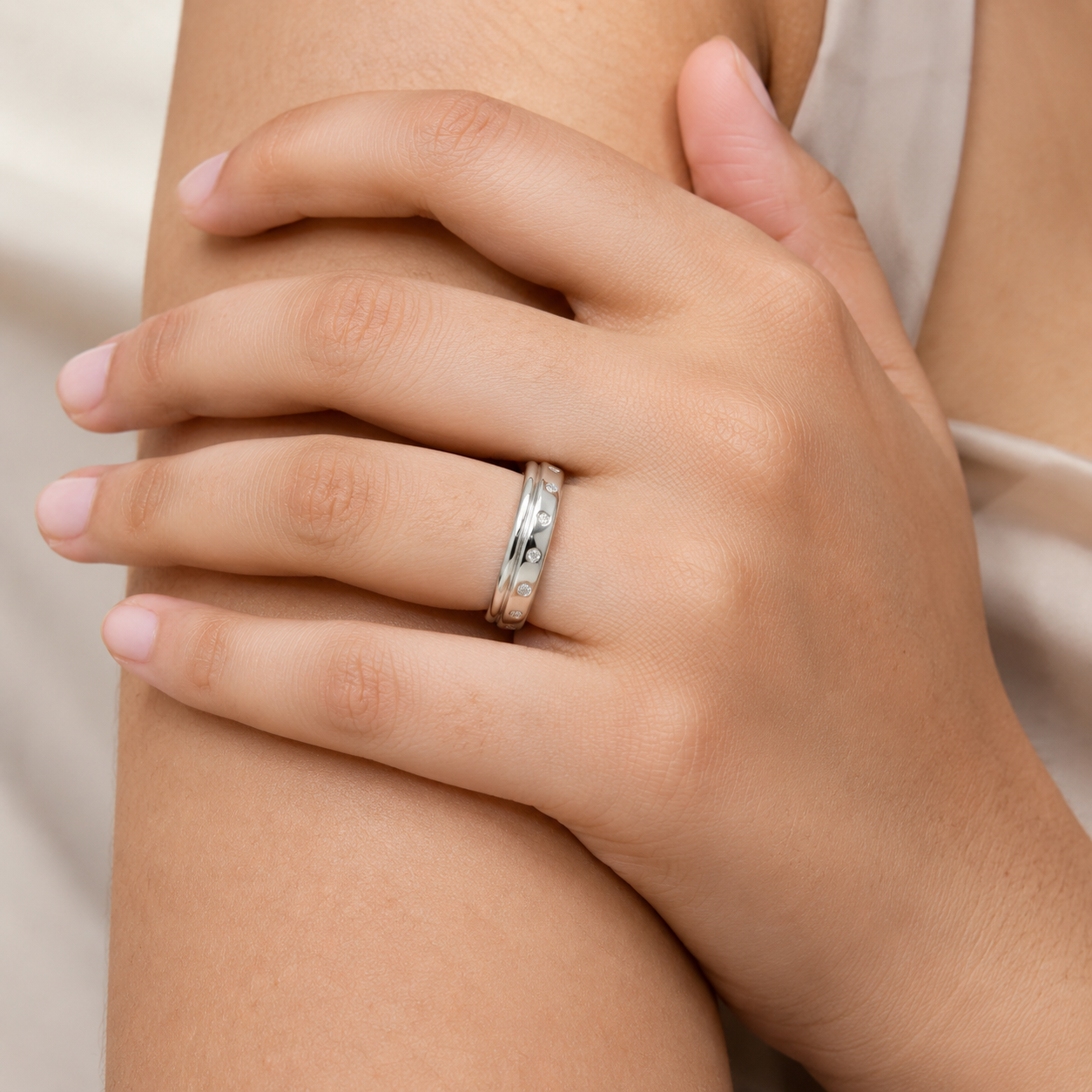 Celestial Dot Band Ring