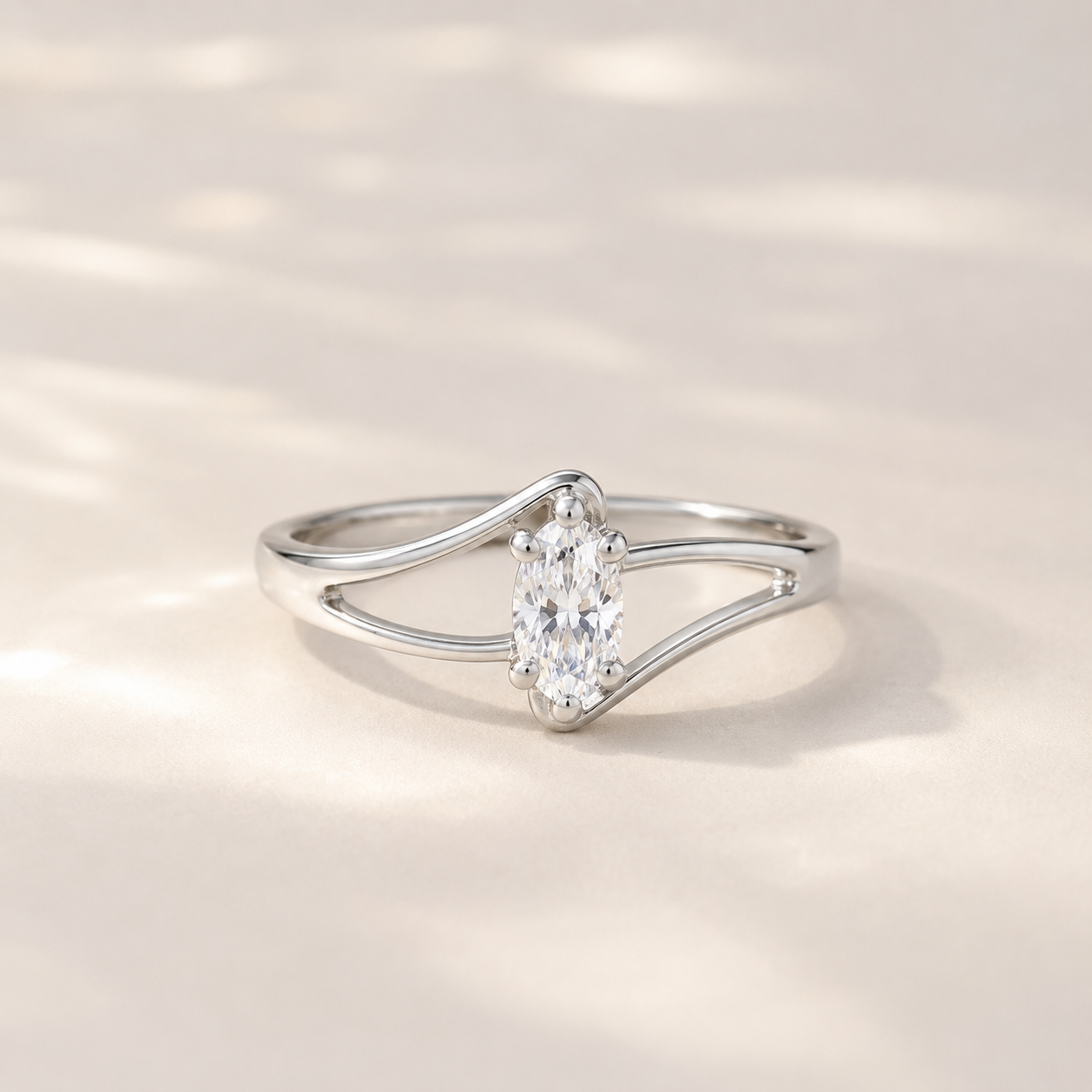 Trinity Solitaire Ring