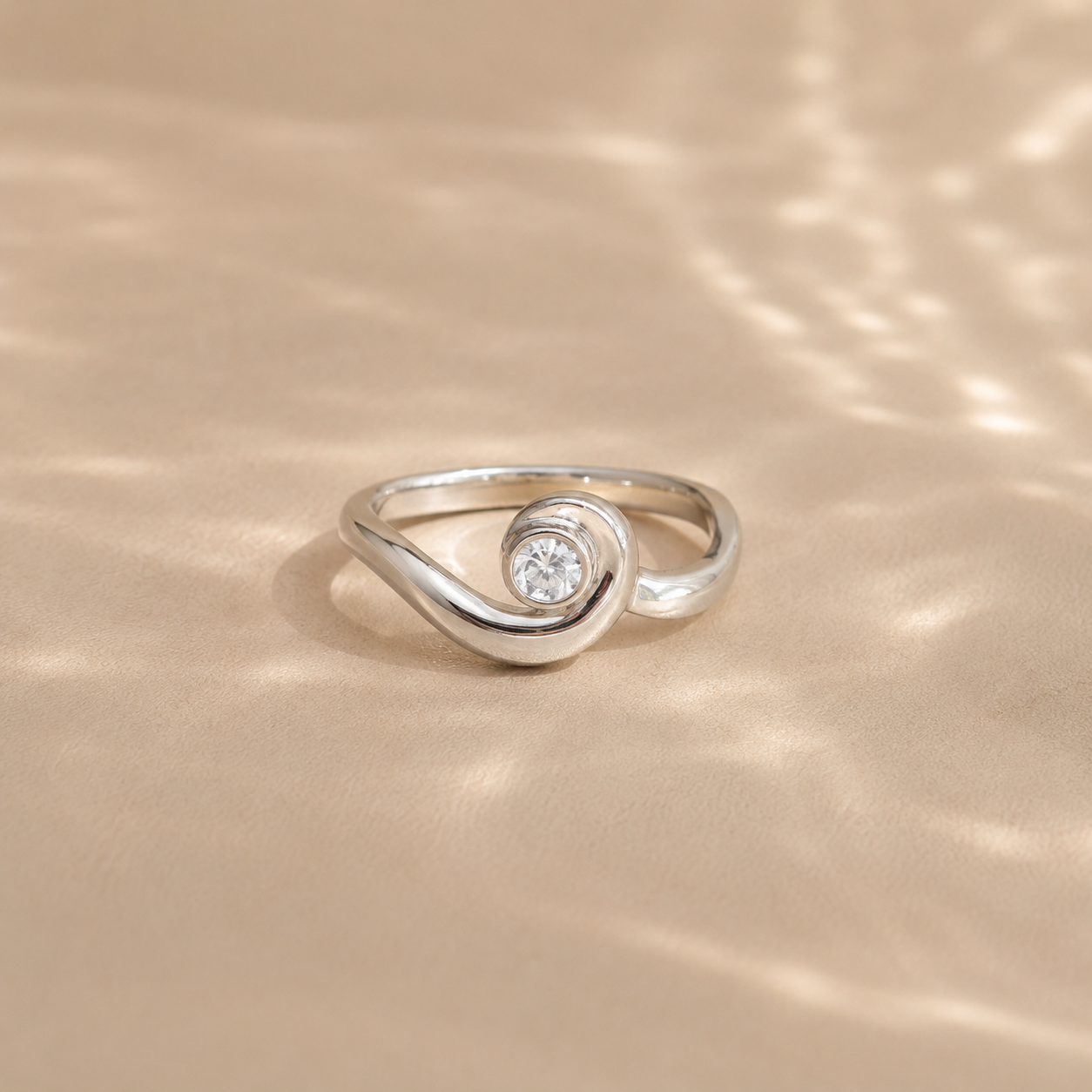 Celeste Spiral Open Ring