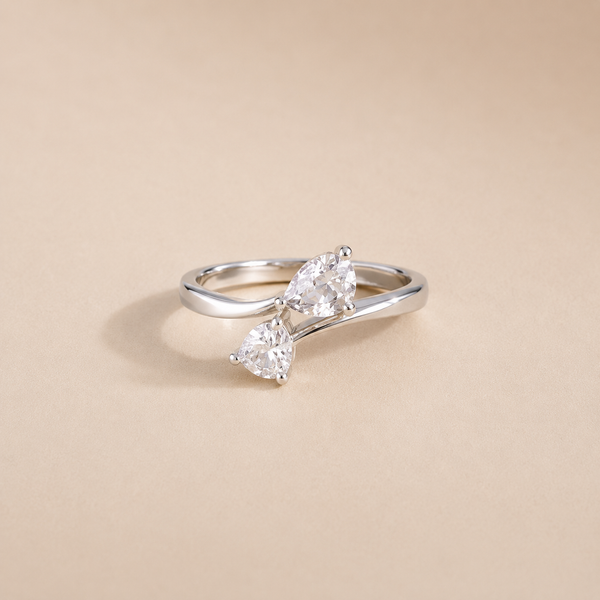 Twin Hearts Toi et Moi Ring
