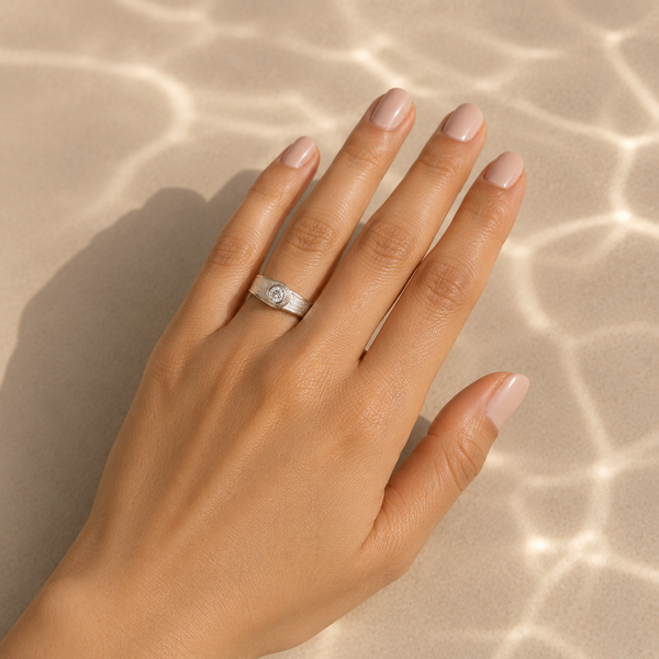 Luna Orbit CZ Ring