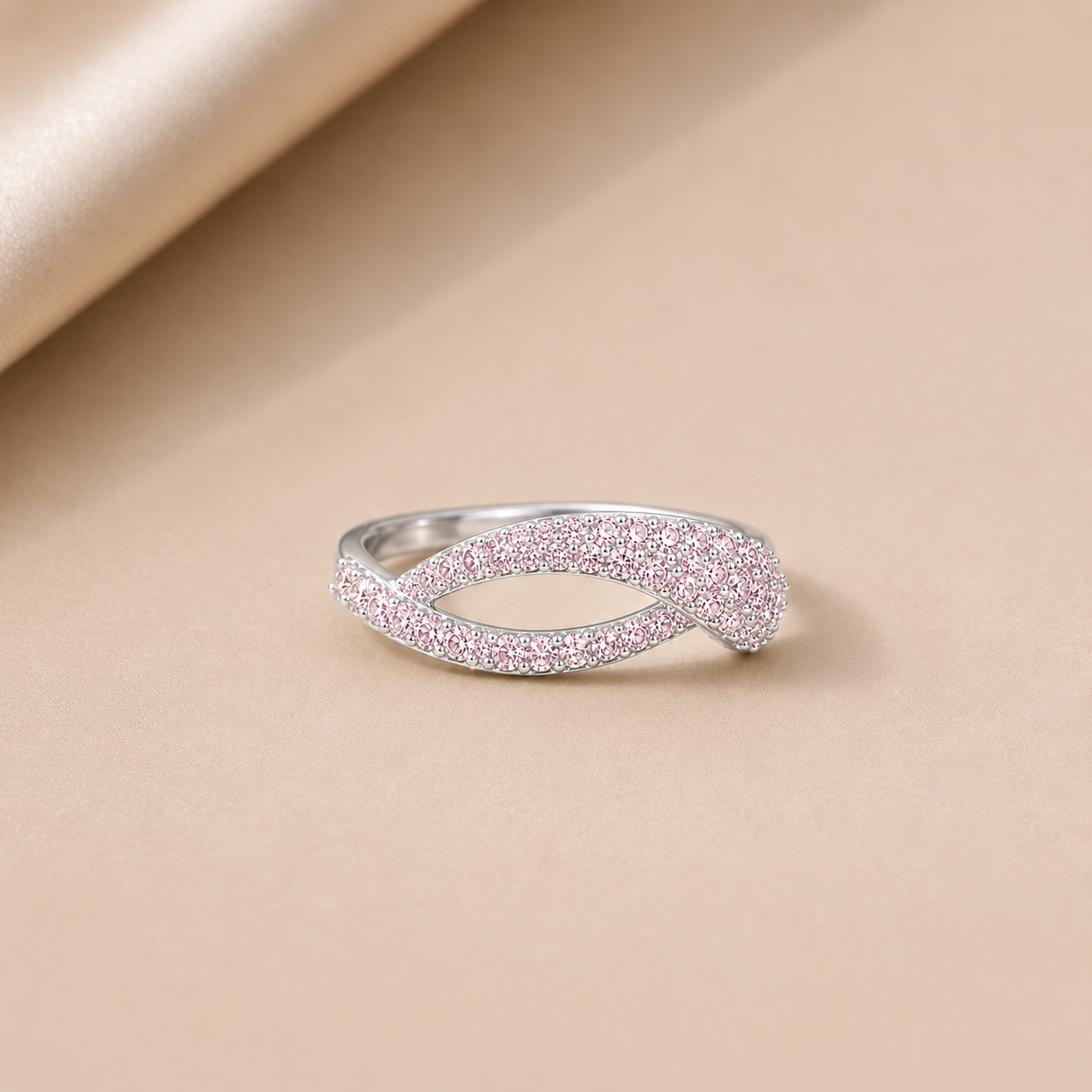 Blush Infinity Ring