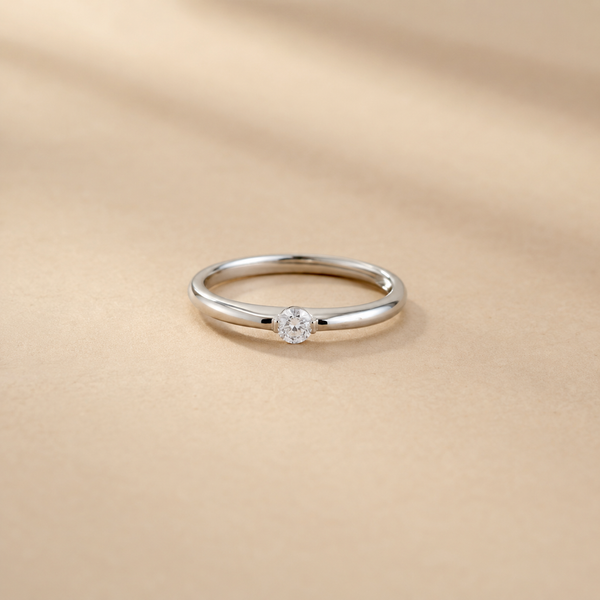 Petite Solitaire Ring