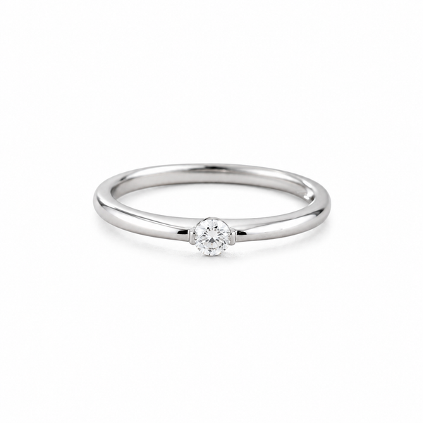 Petite Solitaire Ring