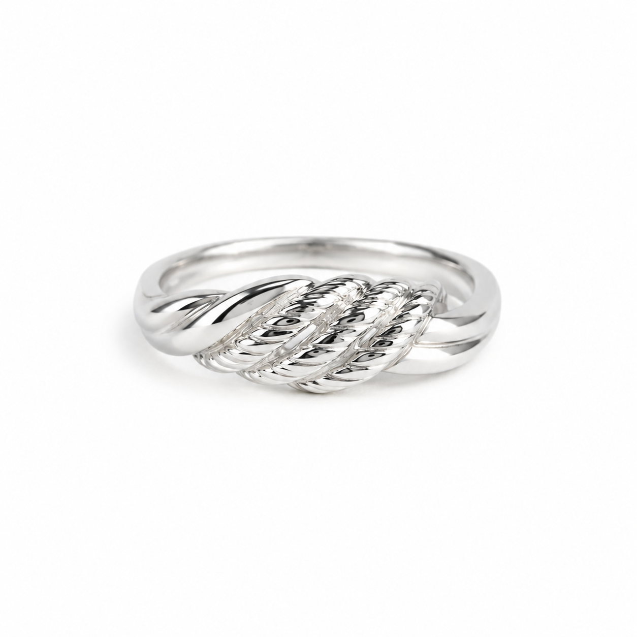 Twisted Rope Crossover Ring