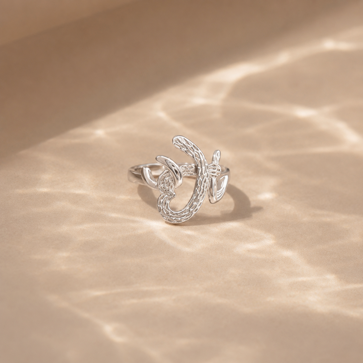 Openwork Butterfly Statement Ring