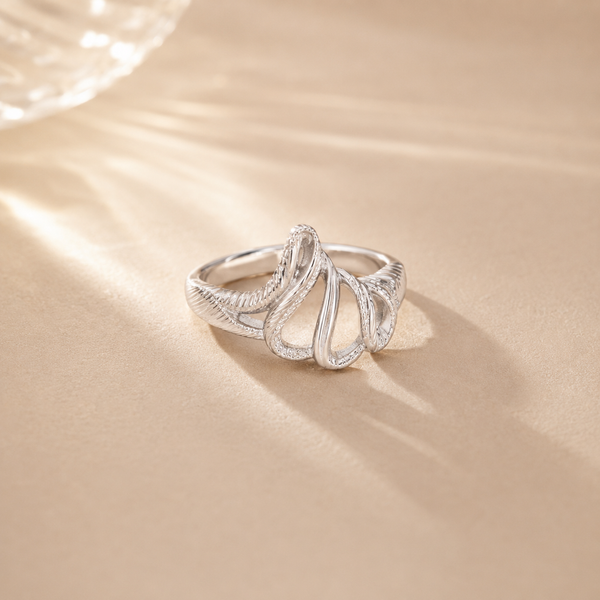 Abstract Ribbon Wave Ring