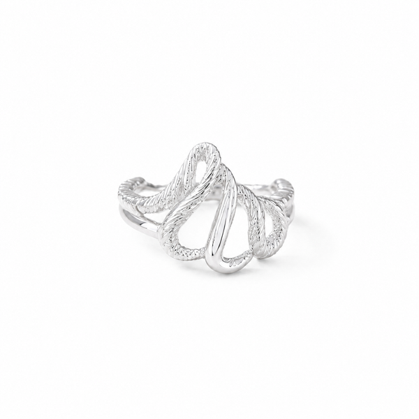 Abstract Ribbon Wave Ring