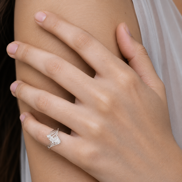 Marquise Cluster CZ Ring
