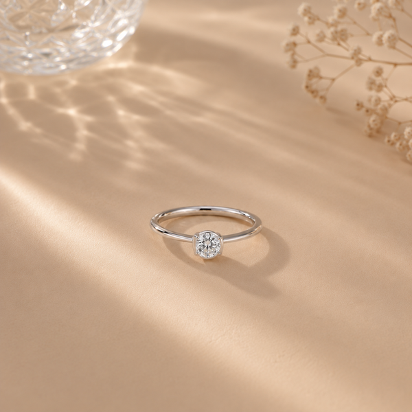 Classic Solitaire CZ Ring