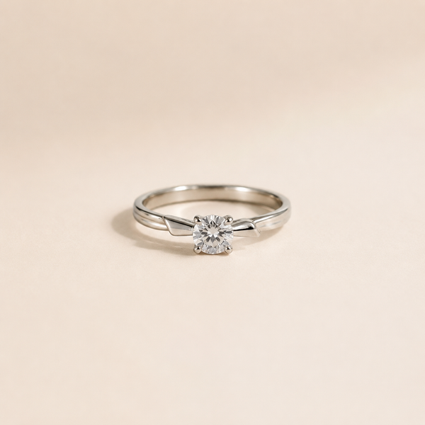 Aurora CZ Solitaire Ring