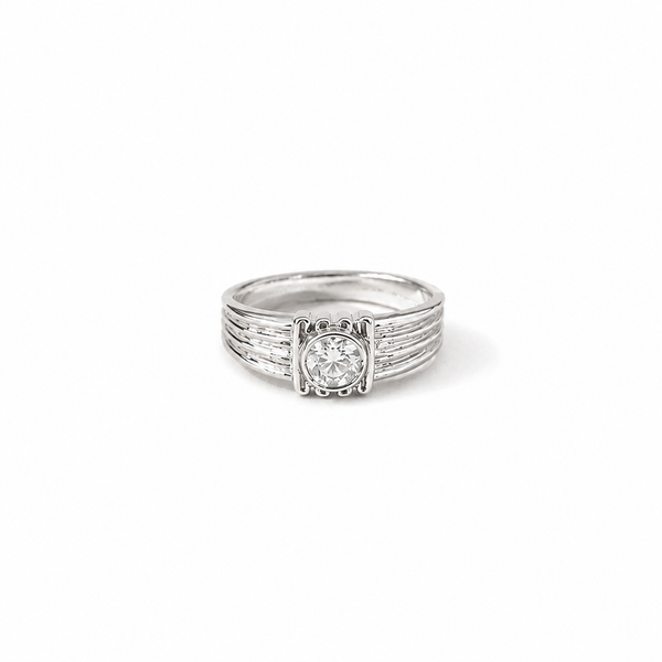 Regal Frame Solitaire Ring