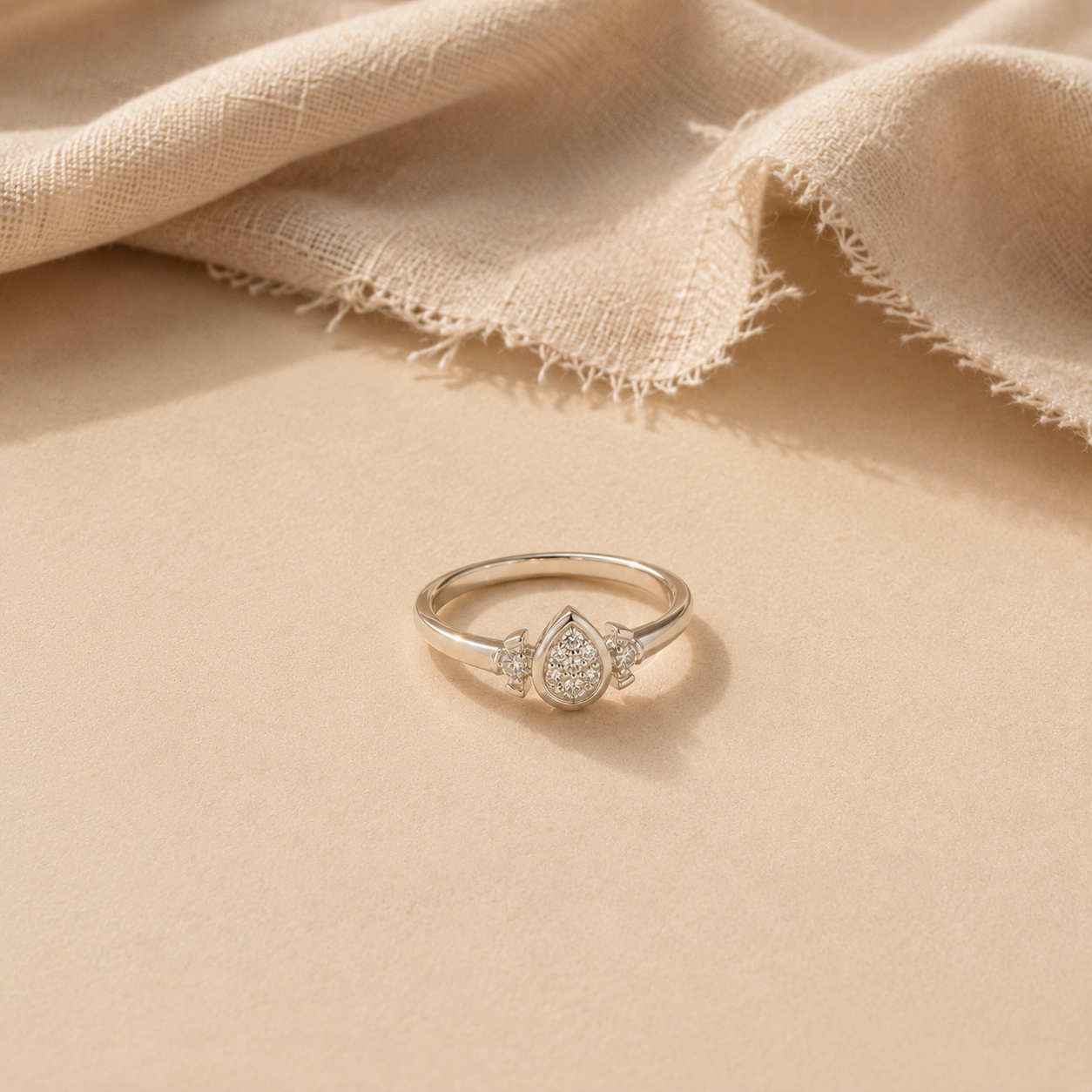 Elara Teardrop Spark Ring