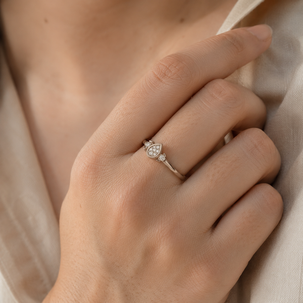 Elara Teardrop Spark Ring
