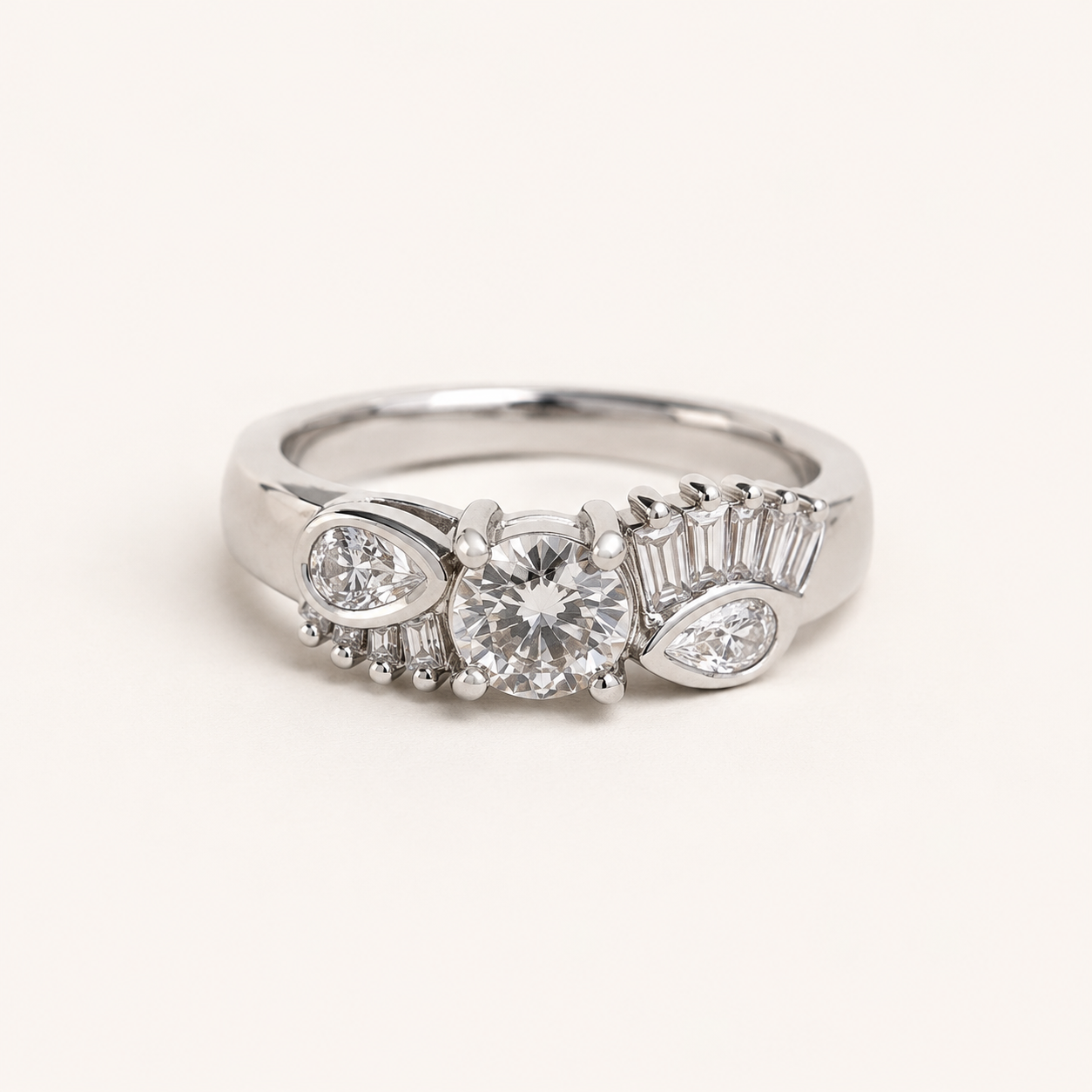 Celeste Halo Statement Ring