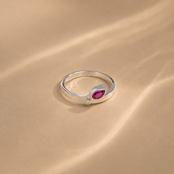 Blush Dewdrop Ring