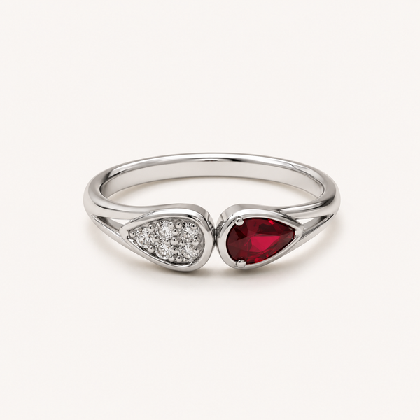 Crimson Harmony Ring