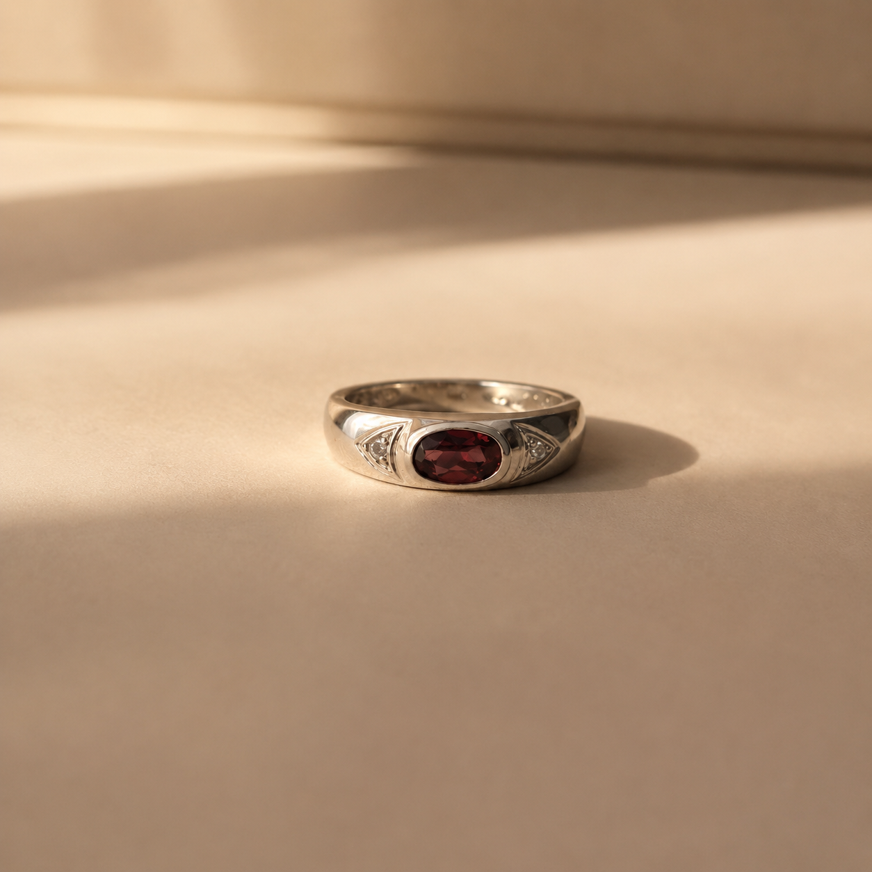 Garnet Signet Ring