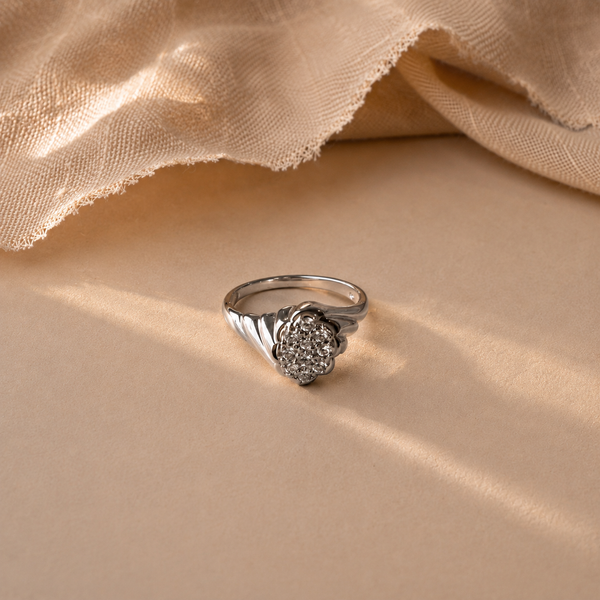 Vintage Floral Cluster Ring