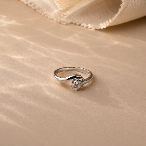 Twisted Solitaire Ring