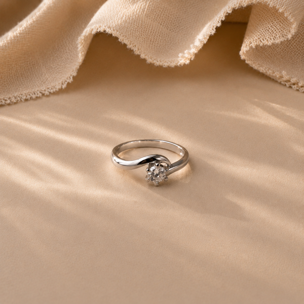 Twisted Solitaire Ring