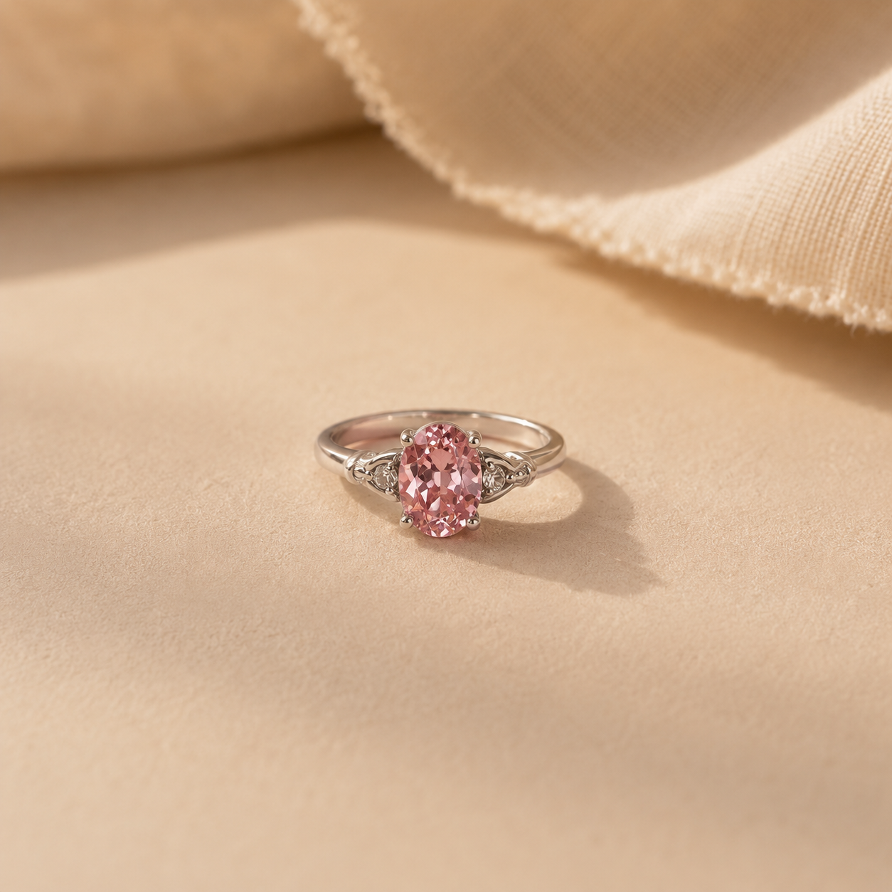 Aurielle Pink CZ Statement Ring