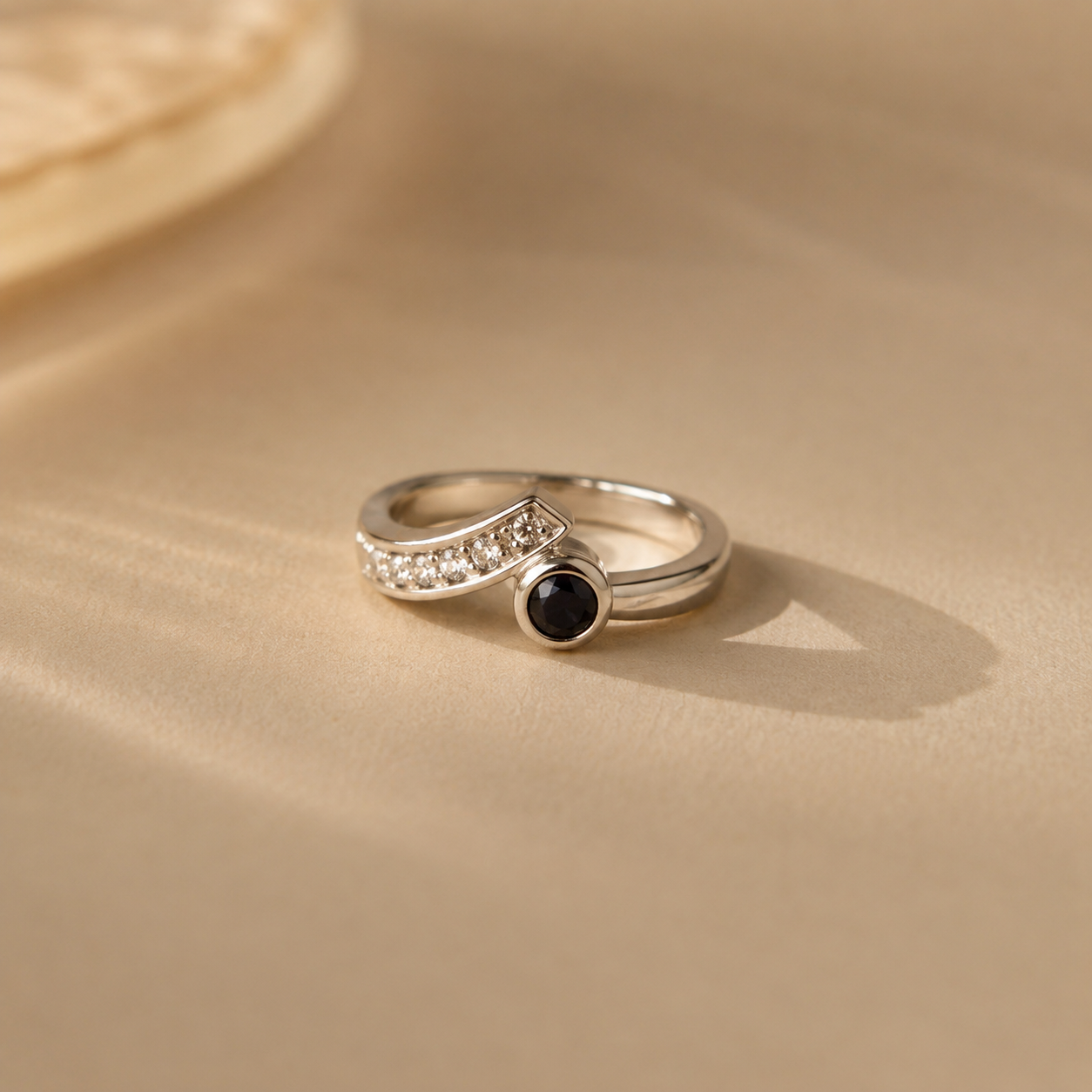 Celeste Sapphire Wave Ring