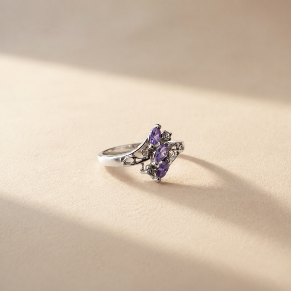Vintage Amethyst Filigree Ring