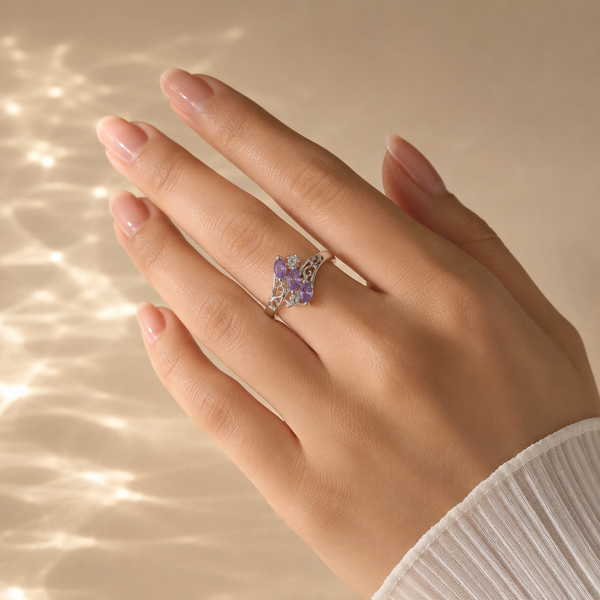 Vintage Amethyst Filigree Ring