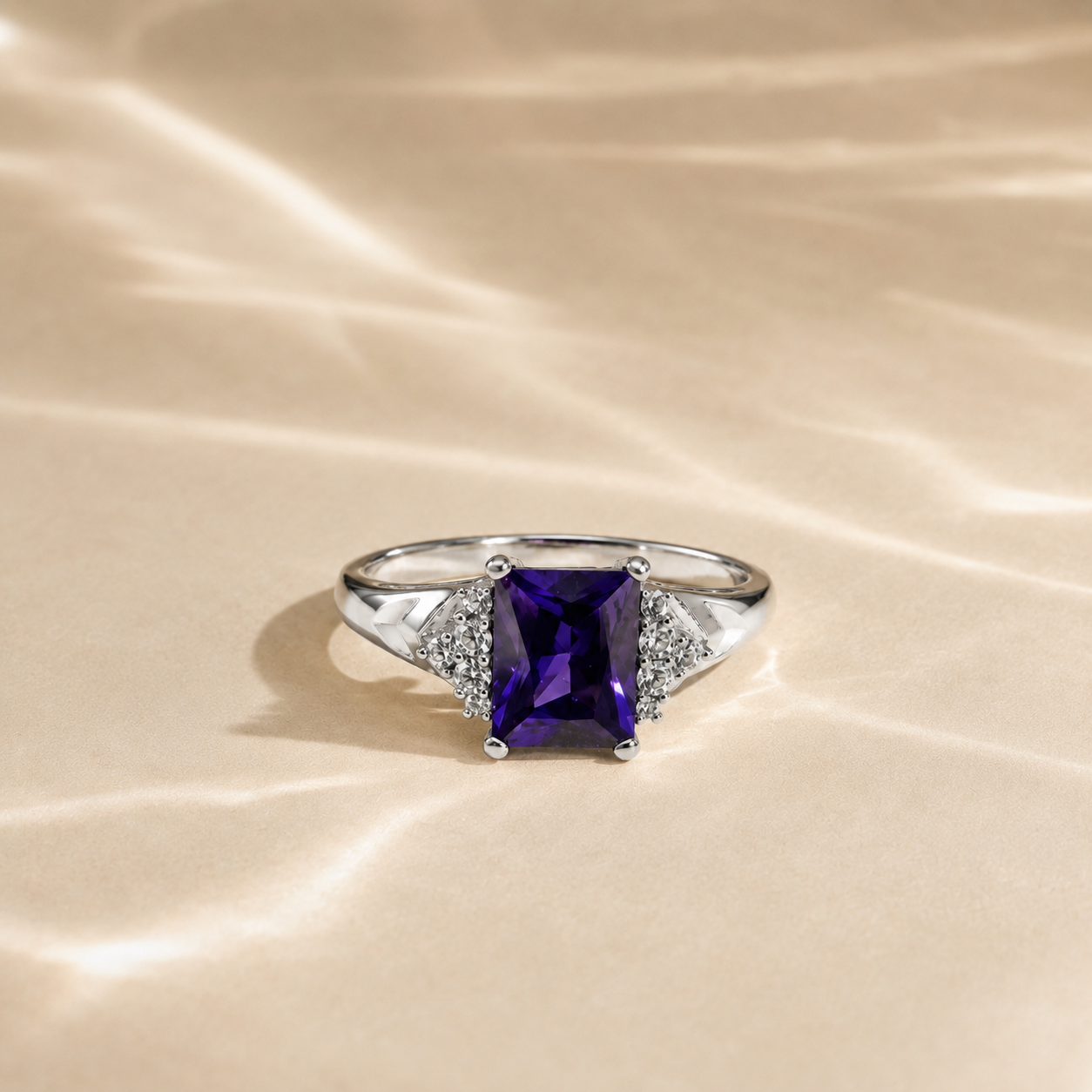Amethyst Statement Ring