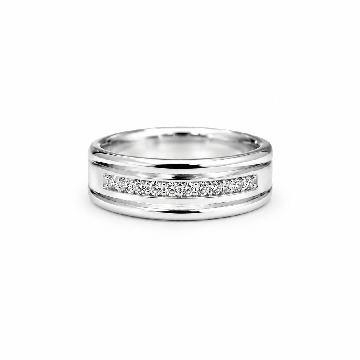Classic CZ Band Ring