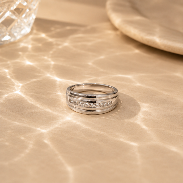 Classic CZ Band Ring