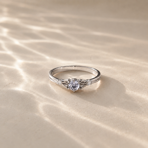 Classic Three Stone CZ Ring