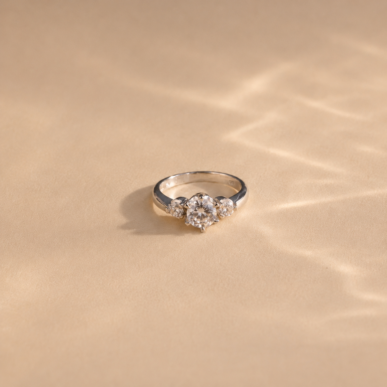 Classic Three Stone Engagement Ring